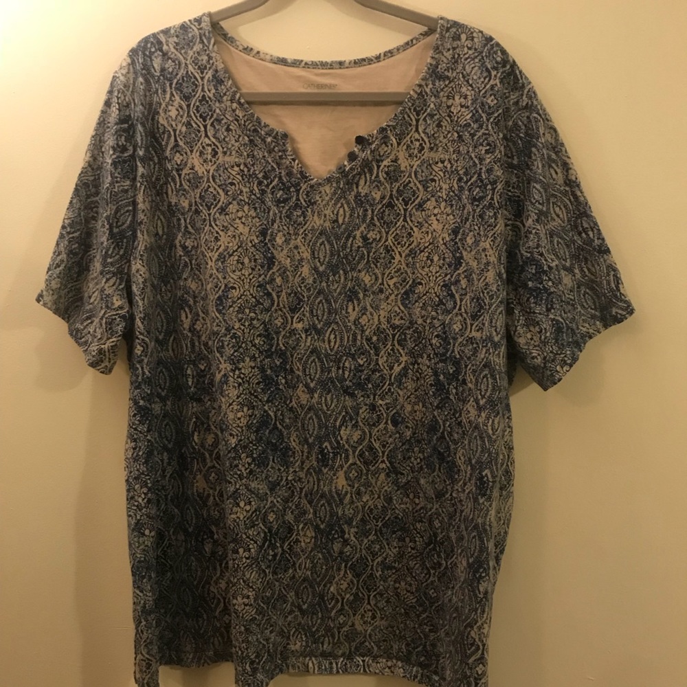 A fun and casual knit top, plus size 3